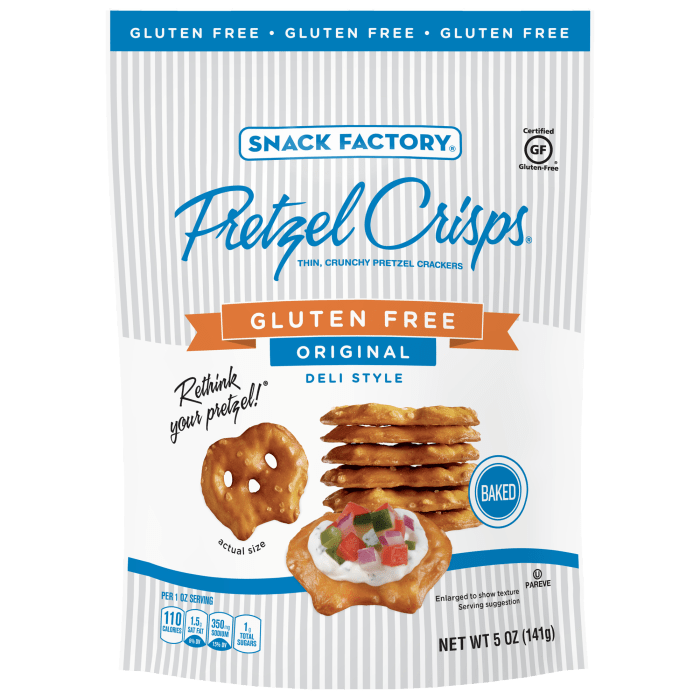 Pretzel crisp nutrition facts