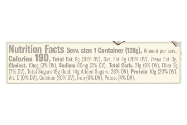 Chobani flip almond coco loco nutrition facts