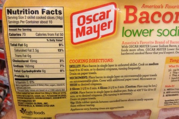 Bacon king nutrition facts