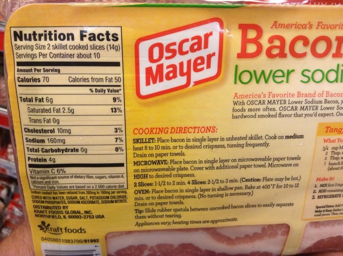 Bacon king nutrition facts