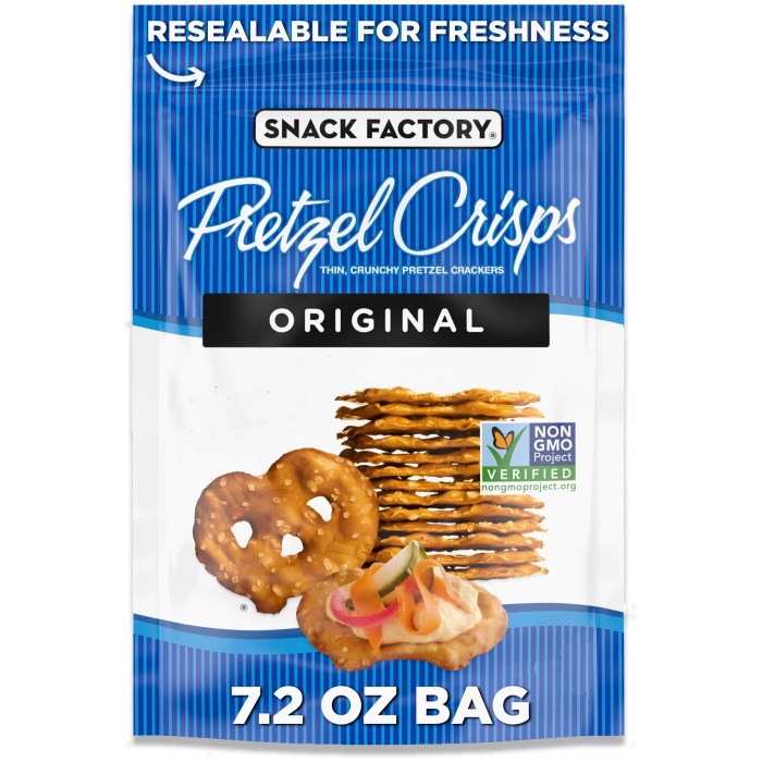 Pretzel crisp nutrition facts