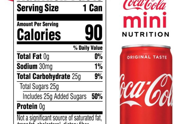 Can of soda nutrition facts