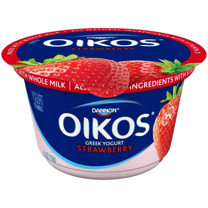 Oikos strawberry yogurt nutrition facts