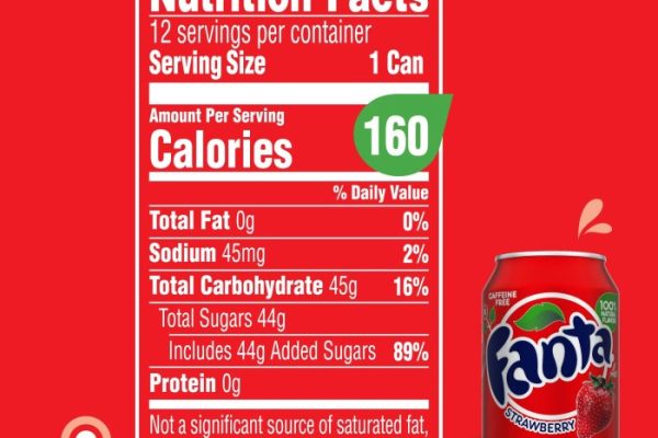 Strawberry fanta nutrition facts